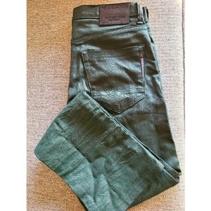 Men's Point Zero, Gold Edition,Coated Jeans